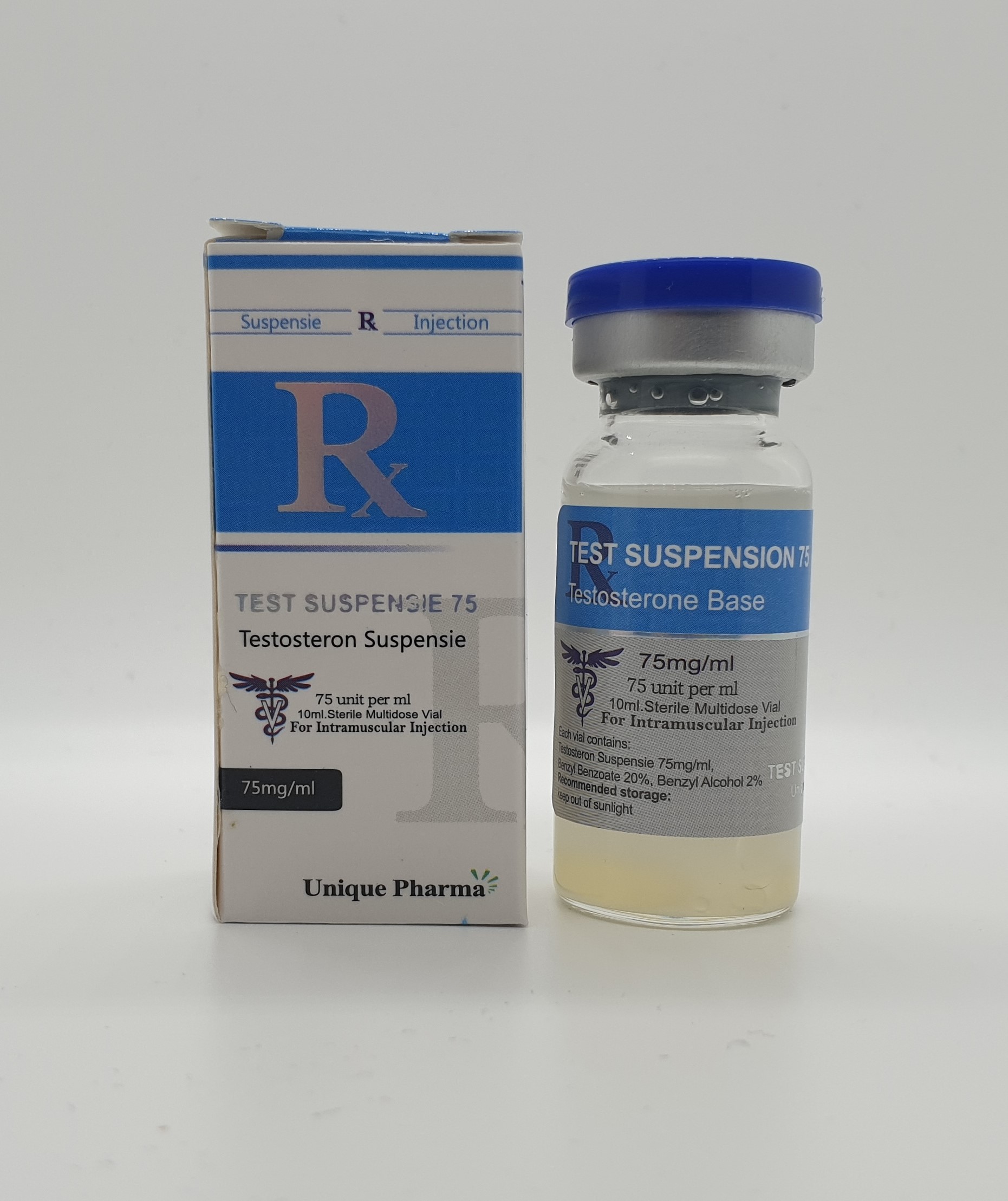 Testosterone Suspension 75 by UNIQUE PHARMA® Apotheker medicatie