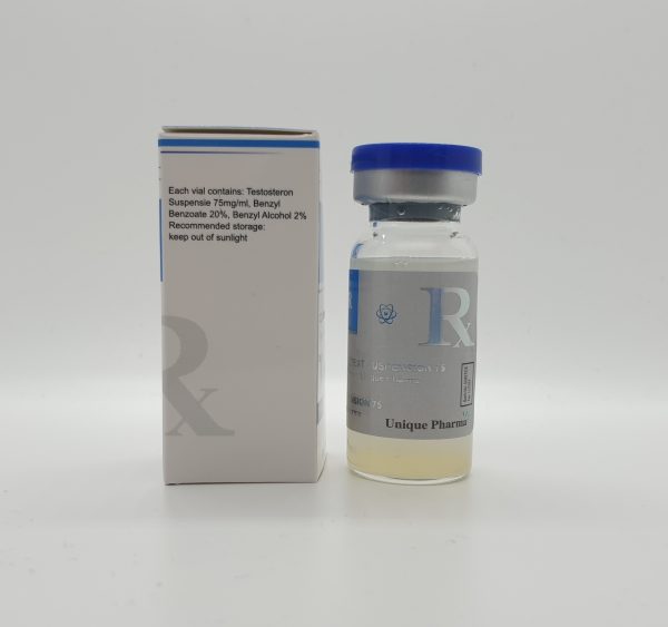 Testosterone Suspension 75 by UNIQUE PHARMA® - Afbeelding 2